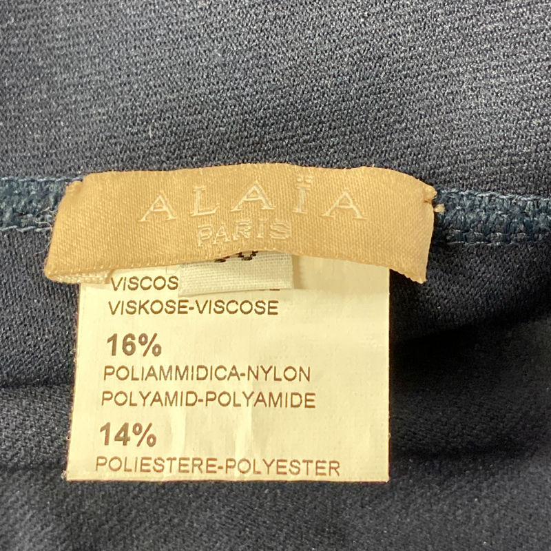 Alaia women's blue elasticated leggings