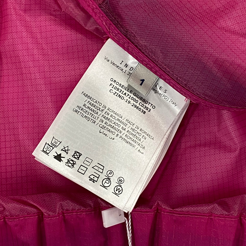 Moncler women's hot pink hooded rain jacket
