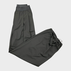 Moncler women's black drawstring elasticated trousers