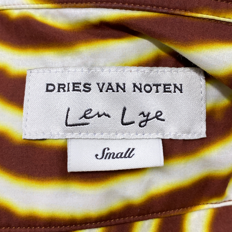 Dries Van Noten women's brown and yellow cotton shirt