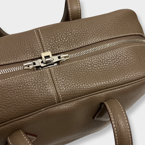 Hermès Women's Taupe Victoria Leather Tote Bag