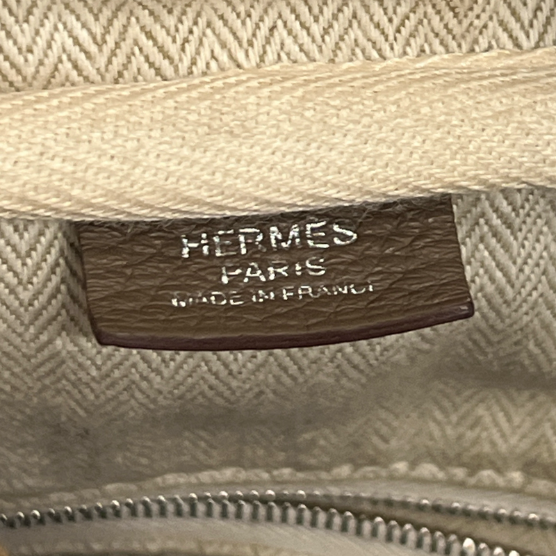 Hermès Women's Taupe Victoria Leather Tote Bag