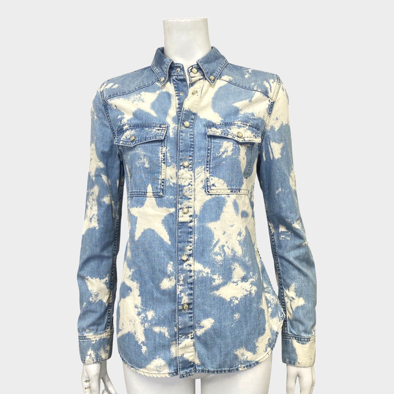 Givenchy women's star print denim shirt