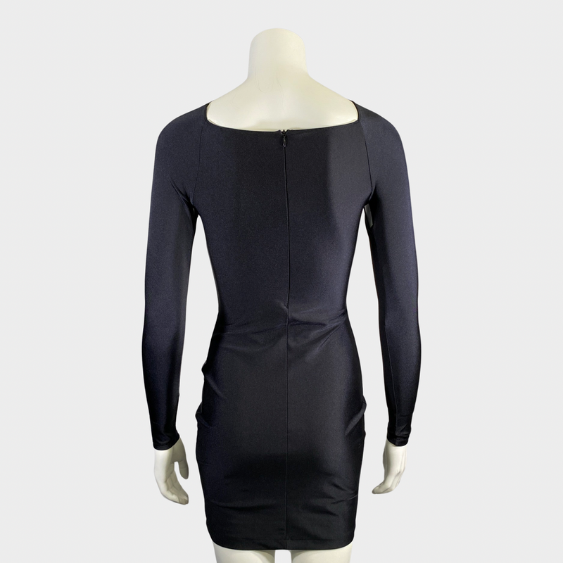 Coperni women's black mini dress with cut-out detail