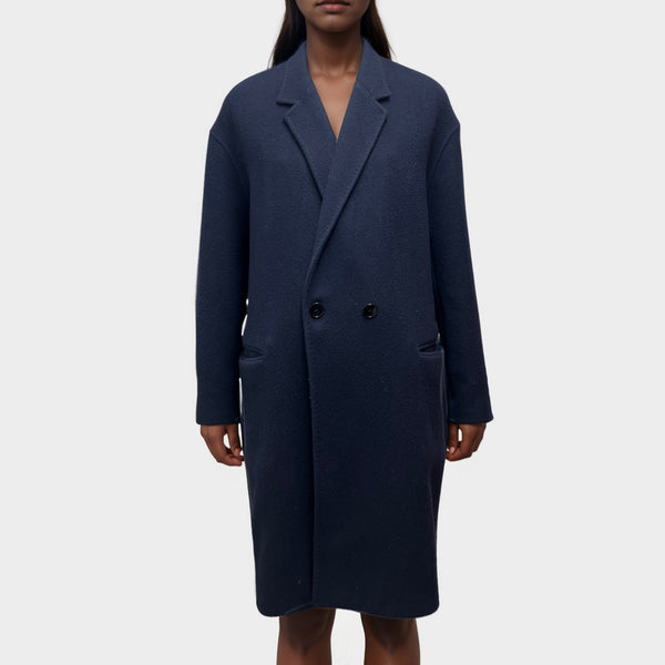 Isabel Marant Women's Navy Wool Coat