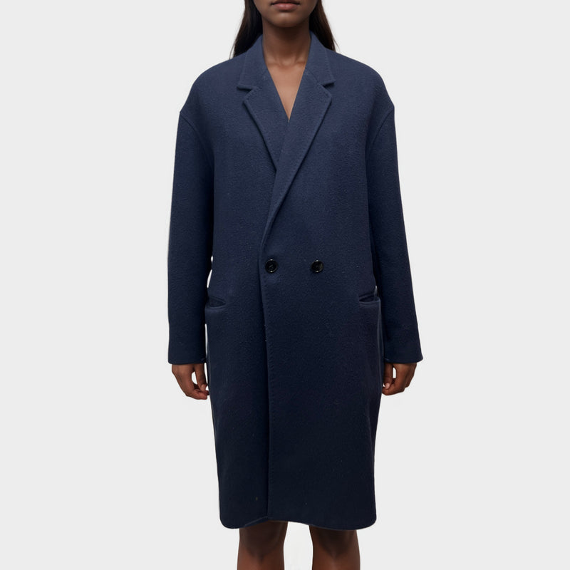 Isabel Marant Women's Navy Wool Coat