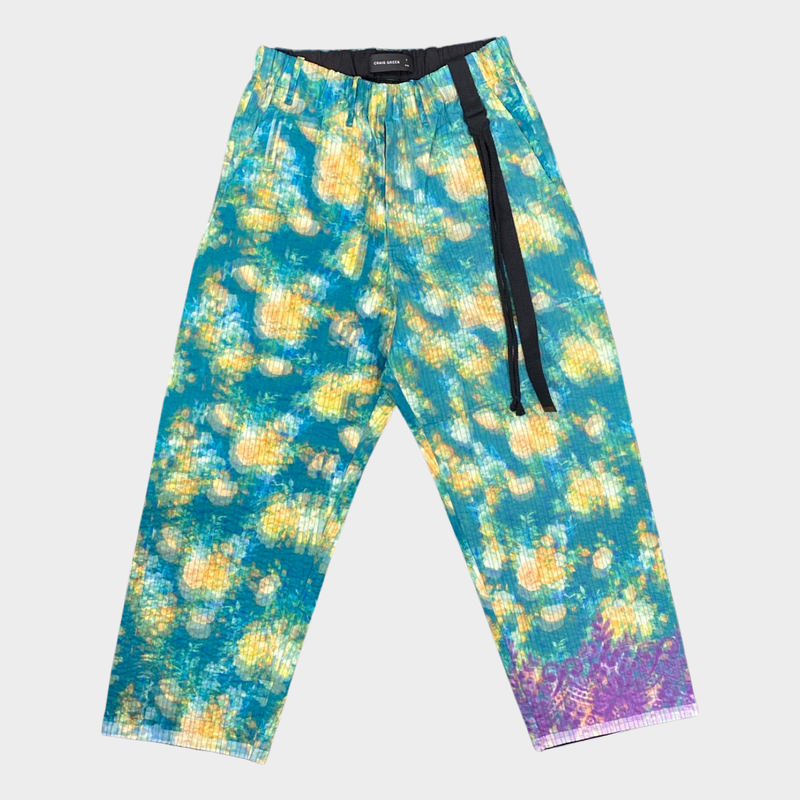 Craig Green women's multicoloured tie-die effect floral print trousers