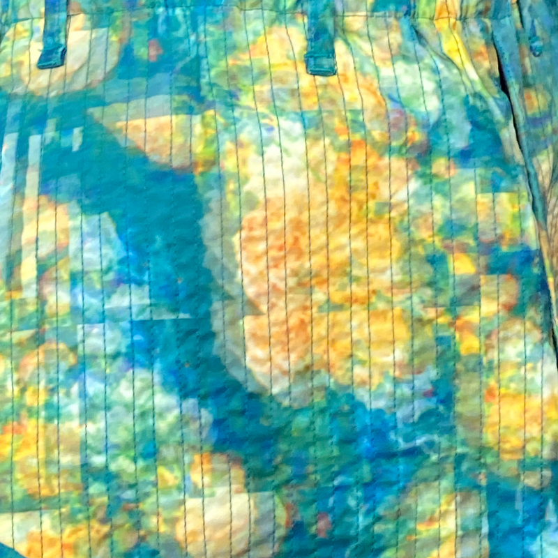 Craig Green women's multicoloured tie-die effect floral print trousers