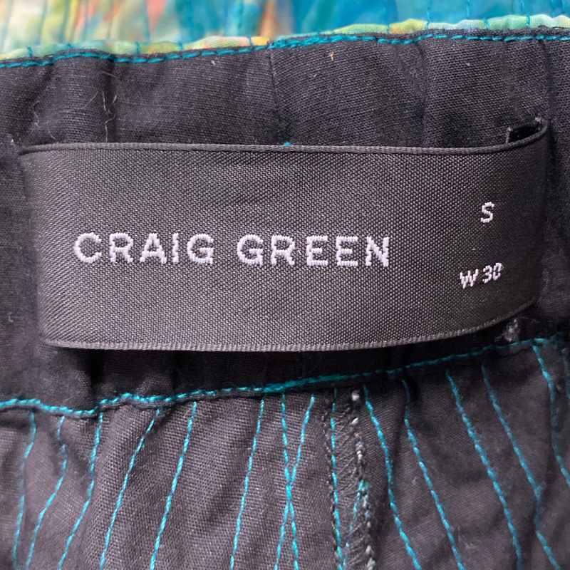Craig Green women's multicoloured tie-die effect floral print trousers