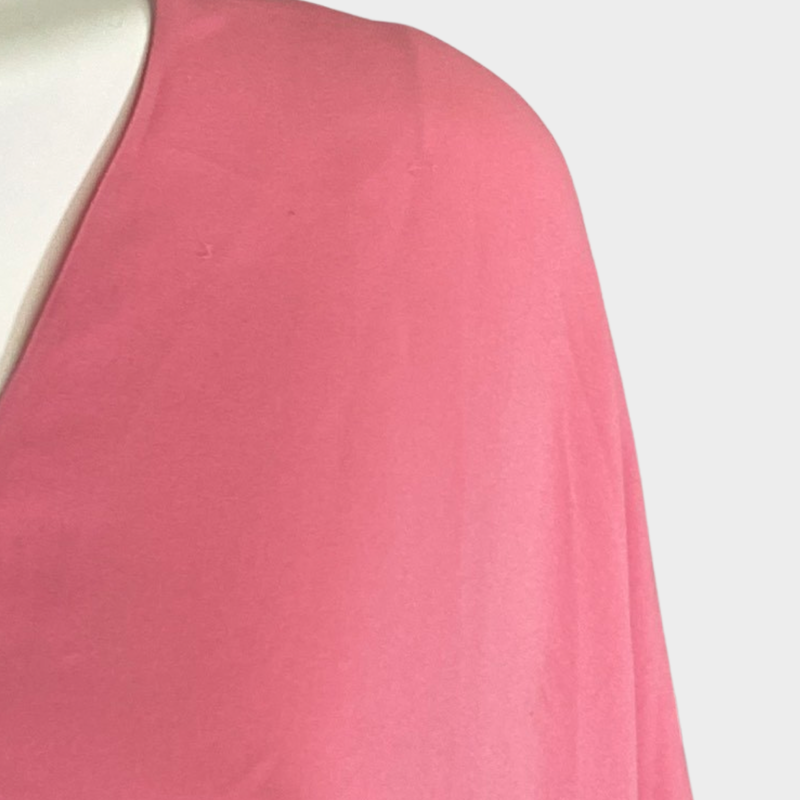 Valentino women's pink batwing silk blouse