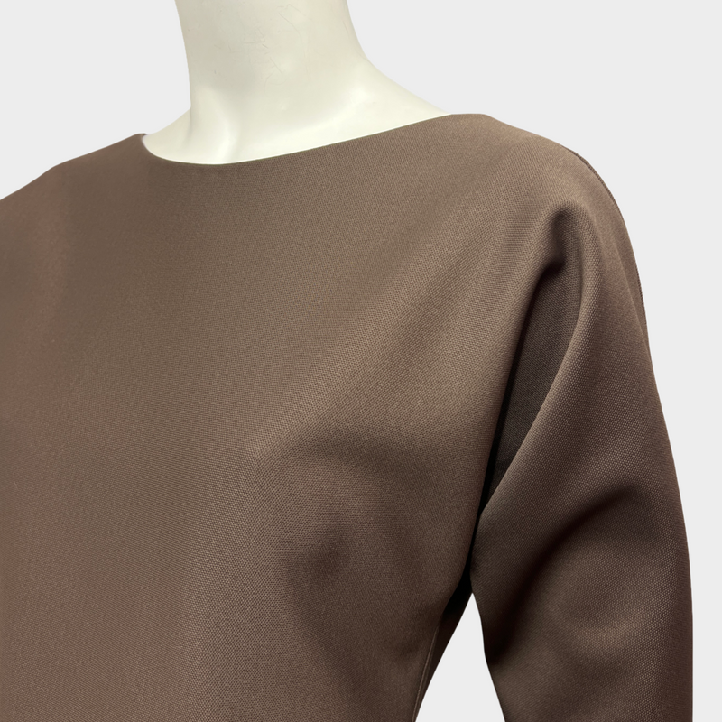 Fendi Women's Backless Taupe Dress