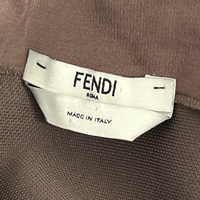 Fendi Women's Backless Taupe Dress