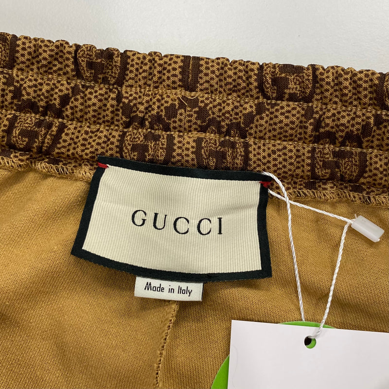 Gucci women's beige and brown monogram joggers