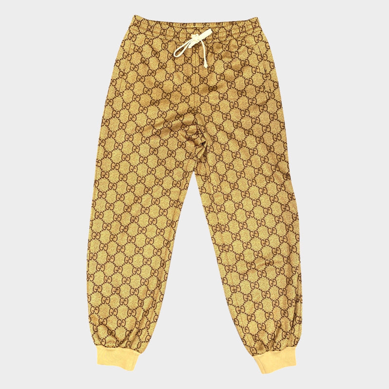 Gucci women's beige and brown monogram joggers