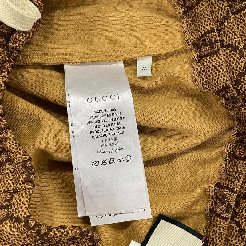 Gucci women's beige and brown monogram joggers