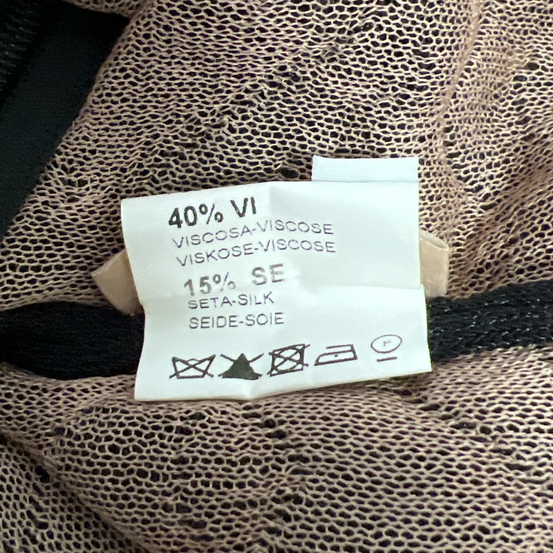 Alaïa Women's Black and Beige Lace Mini Dress