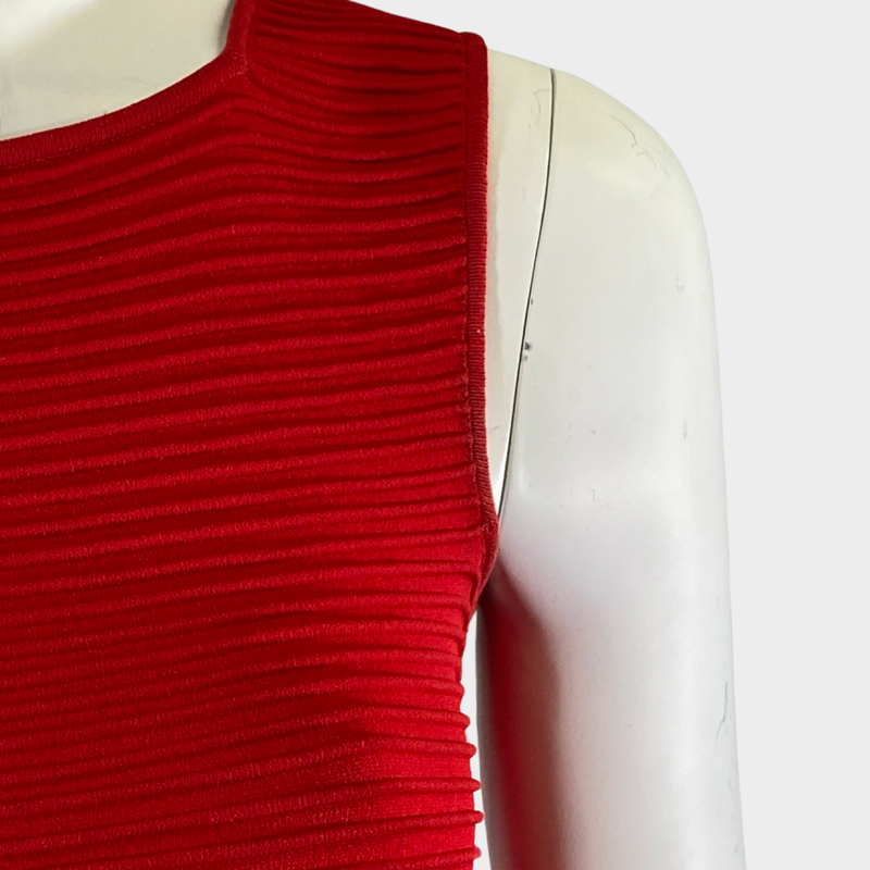 Valentino women's red bandage mini dress