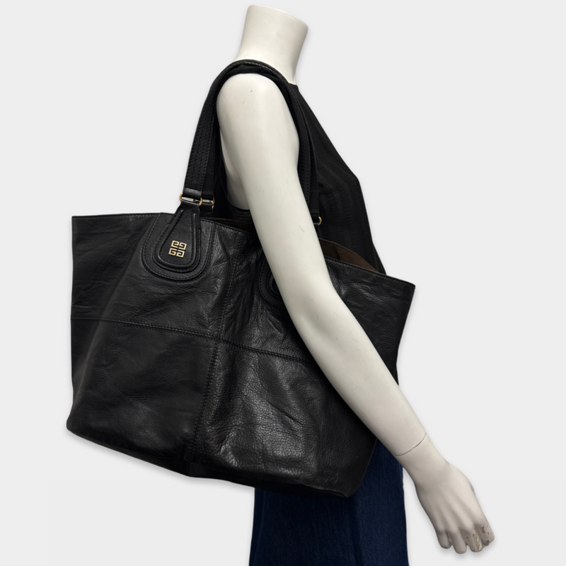 Givenchy Women's Black Leather Nightingale Tote Bag
