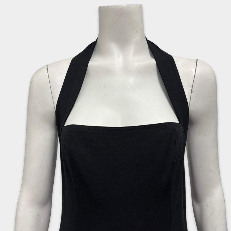 Khaite Halter Black Dress