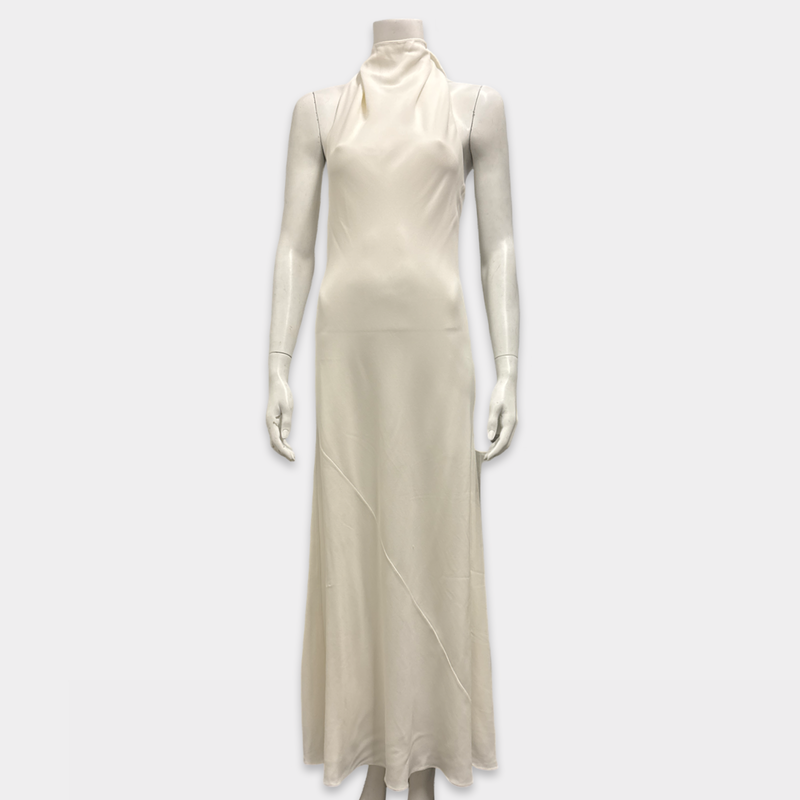 The Row White Halter Dress