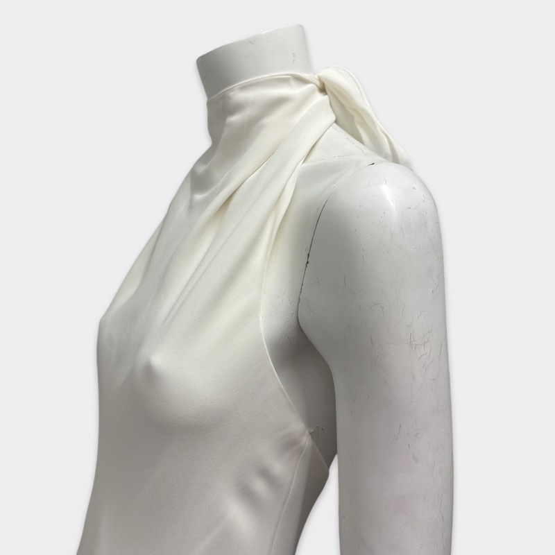 The Row White Halter Dress