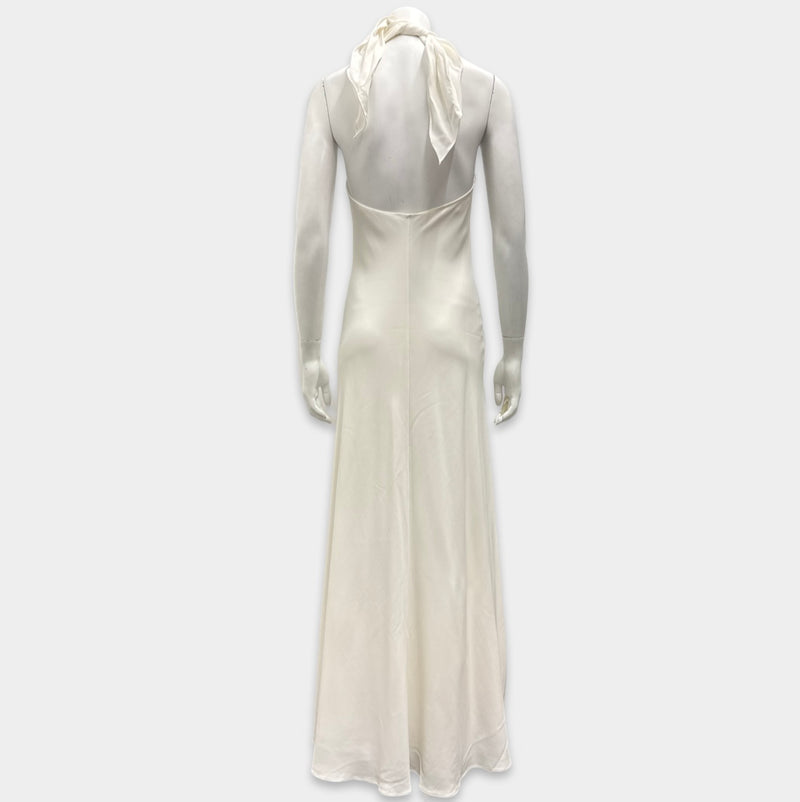 The Row White Halter Dress