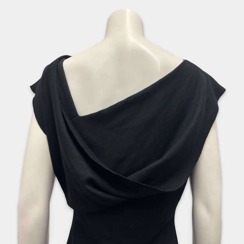 Lanvin Black Wool Dress With Unique Back
