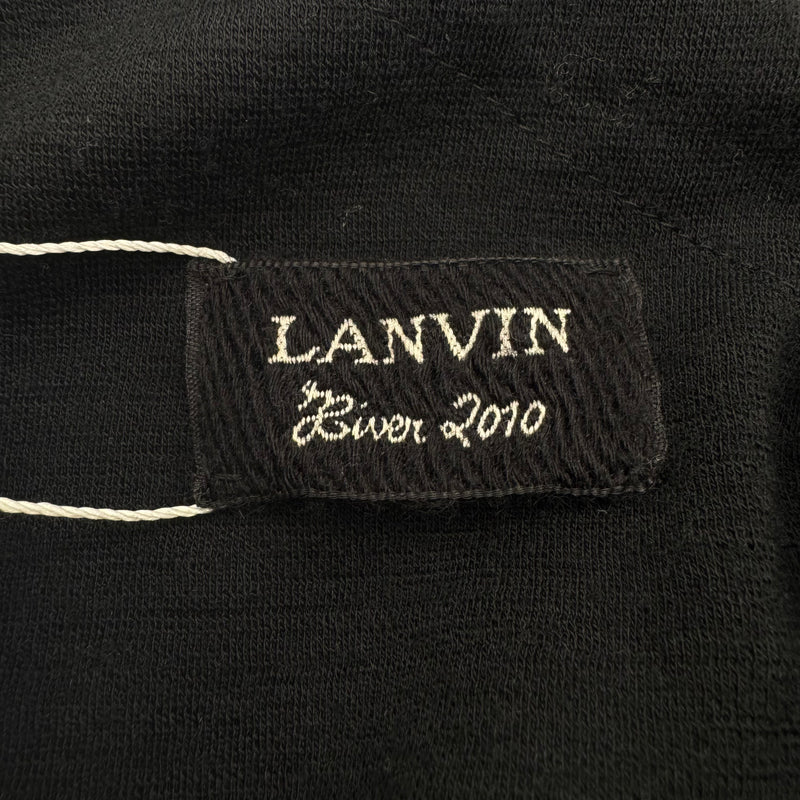 Lanvin Black Wool Dress With Unique Back