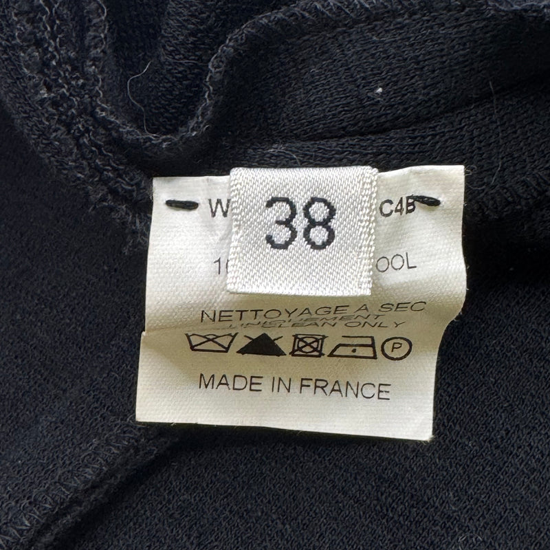 Lanvin Black Wool Dress With Unique Back