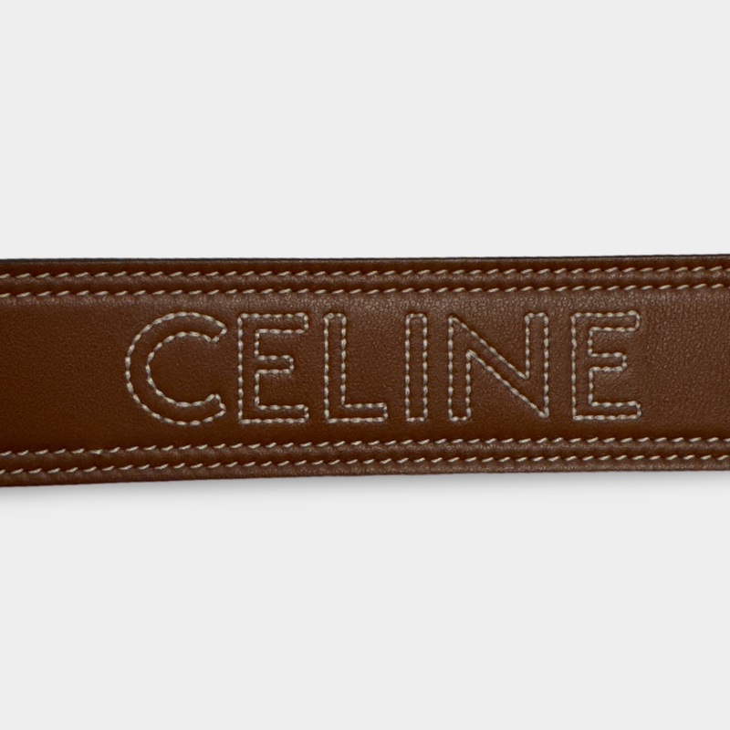 Celine Unisex Brown Bag Strap Belt