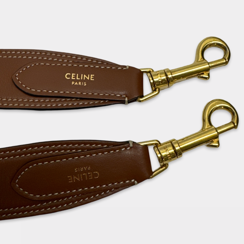 Celine Unisex Brown Bag Strap Belt