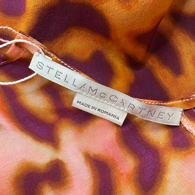 Stella McCartney Colourful Leopard Print Silk Dress