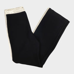 Lanvin women's black high-waisted viscose trousers