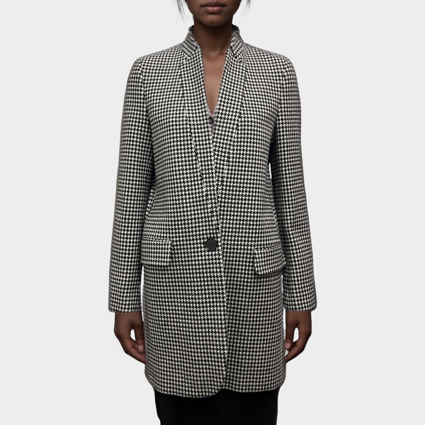 Stella McCartney Black and white wool coat – Loop Generation