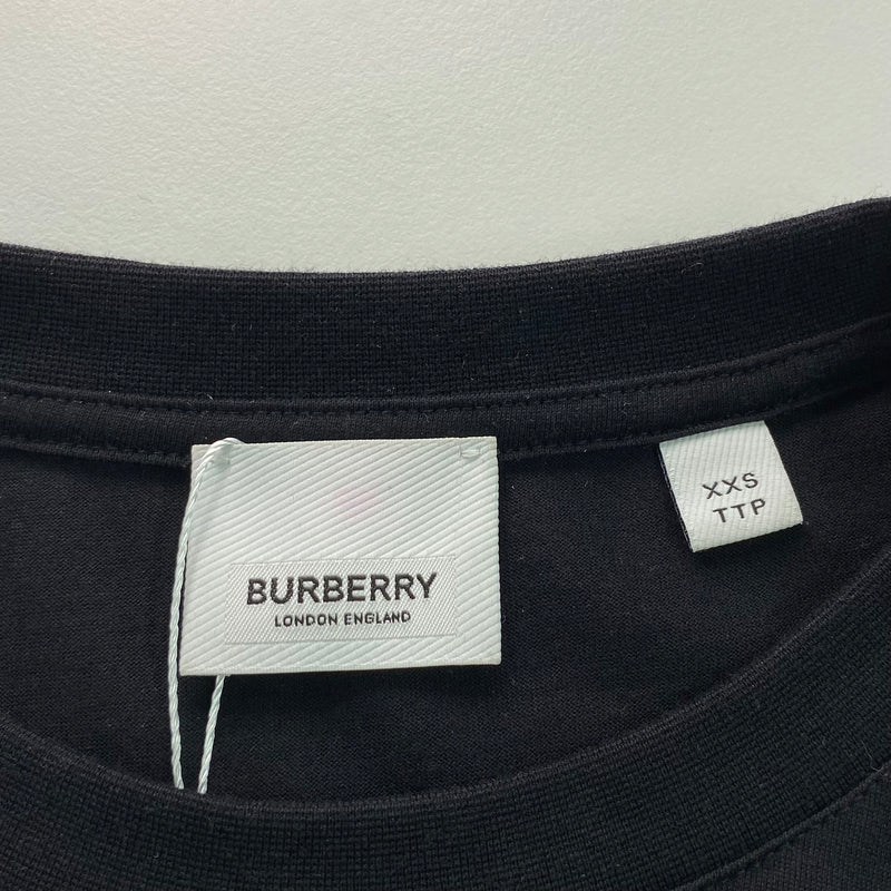 Burberry men's oversized black and white rainbow and logo cotton t-shirt