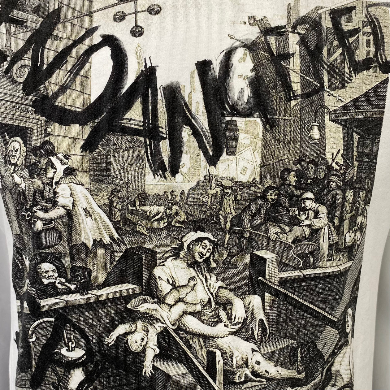 Vivienne Westwood men's white cotton t-shirt with Endangered