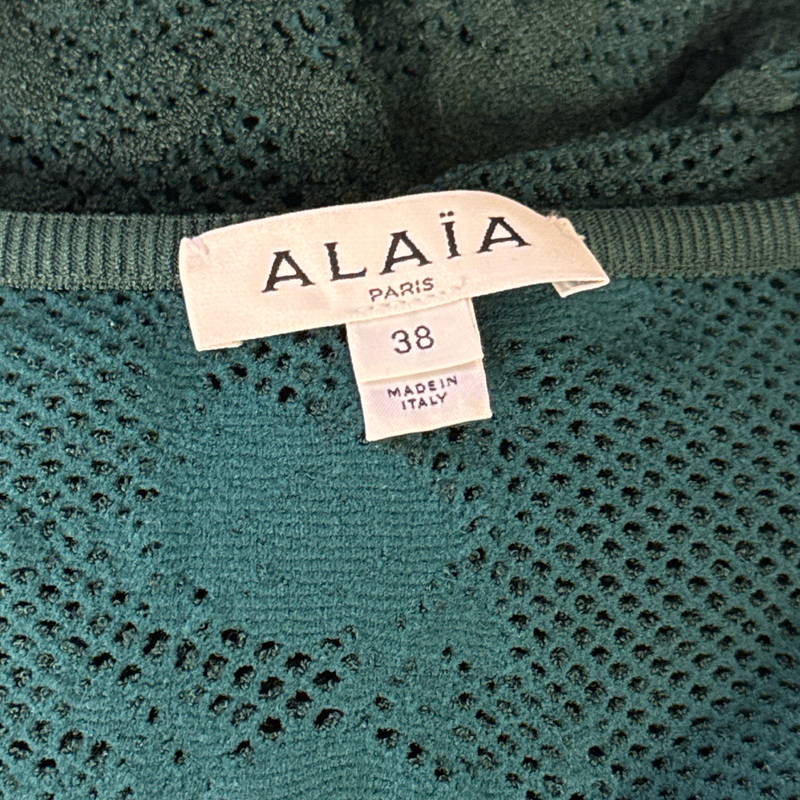 ALAIA Green Knit dress