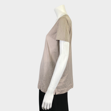 Loro Piana women's light grey/beige cotton top – Loop Generation