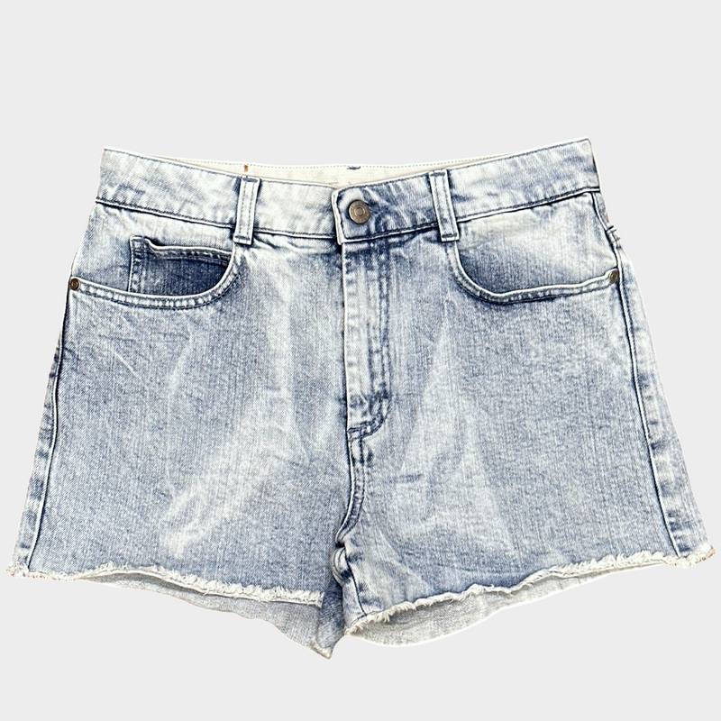 STELLA MCCARTNEY women's light blue denim mini shorts