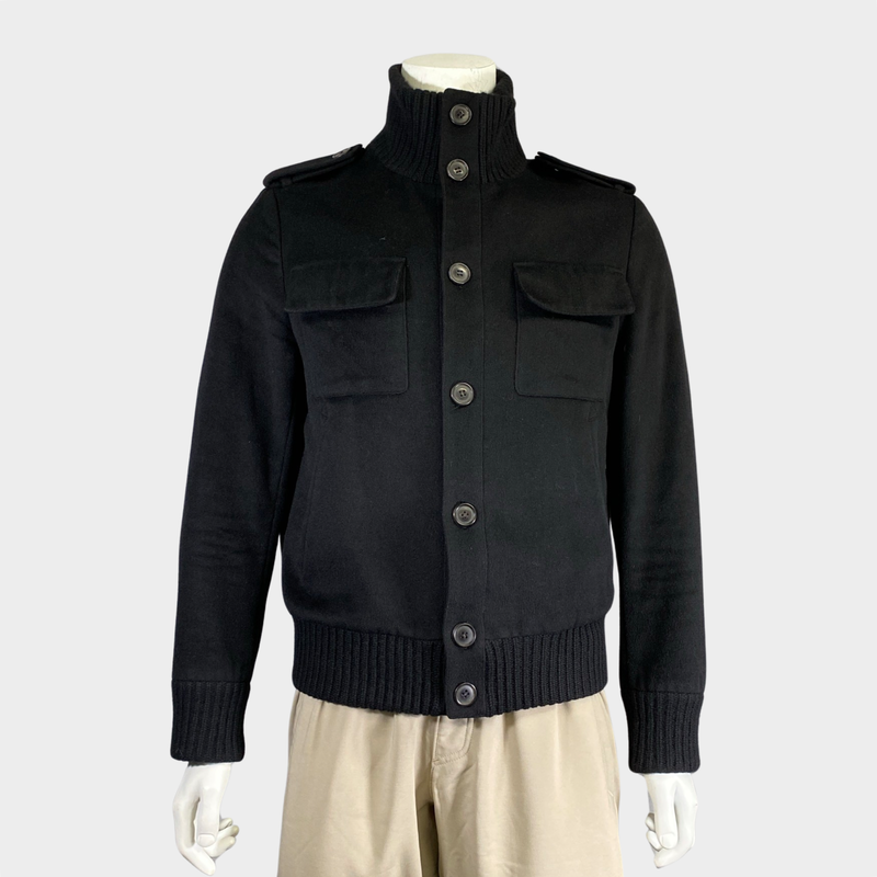 Eric Bompard men's black cashmere jacket