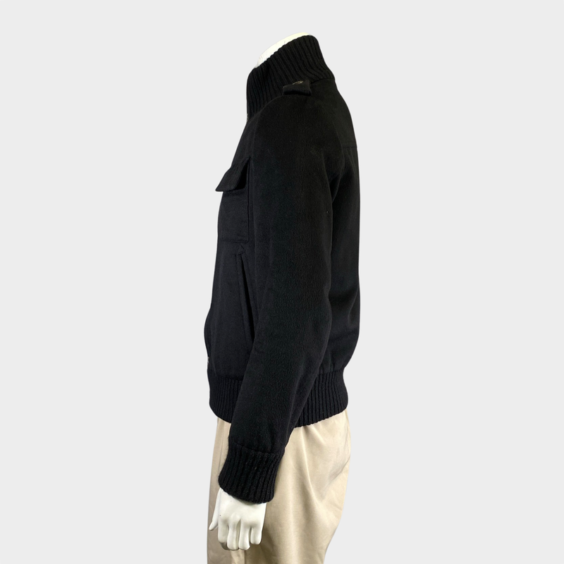 Eric Bompard men's black cashmere jacket