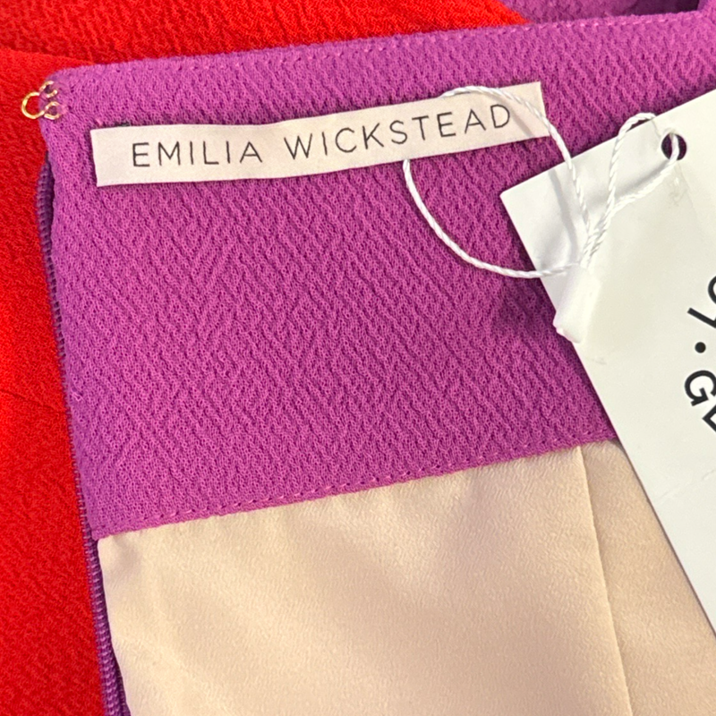 Emilia Wickstead Purple and Red Dress