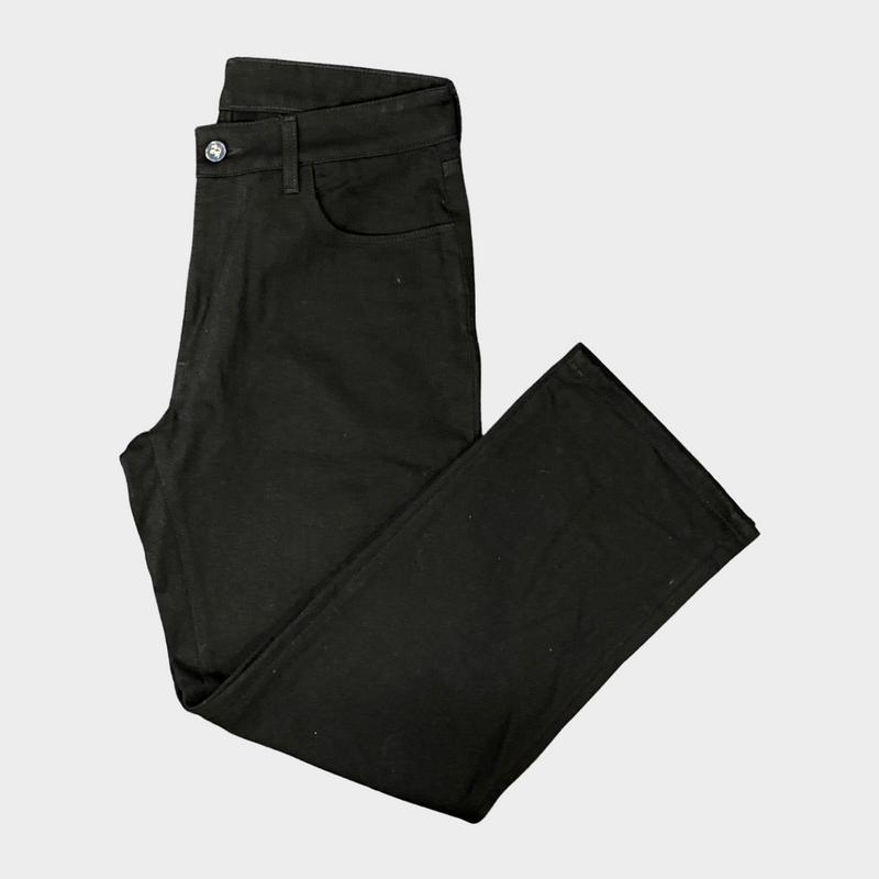 Ferrari men's black denim jeans with logo