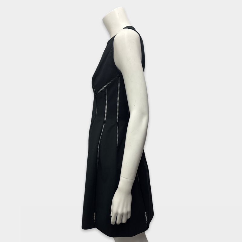 Alaia Black Fitted Cotton Mini Dress