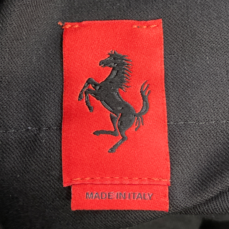 Ferrari men's black denim jeans with logo