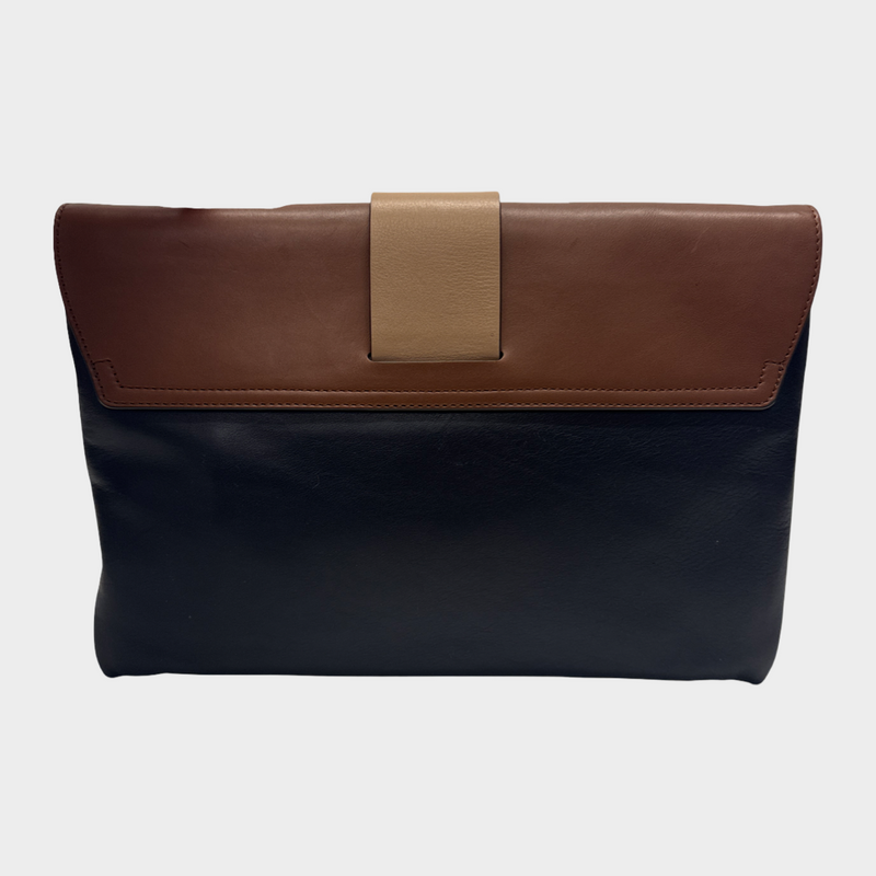 Anya Hindmarch women's black and brown leather bag