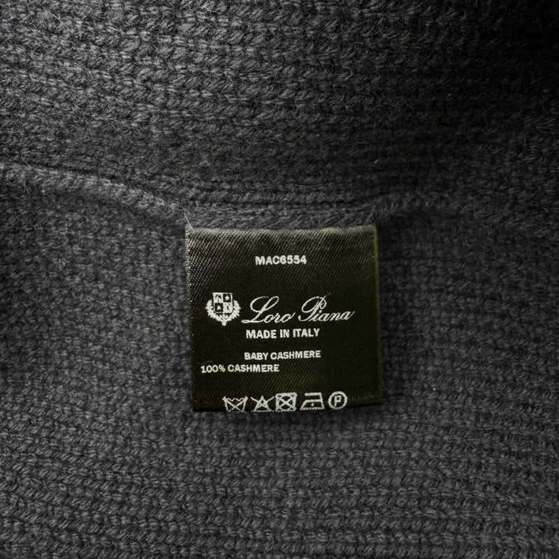 Loro Piana Women's Grey Knit Cashmere Coat