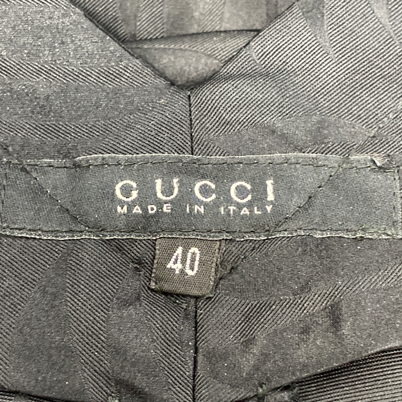 Gucci women's silk weave print trousers