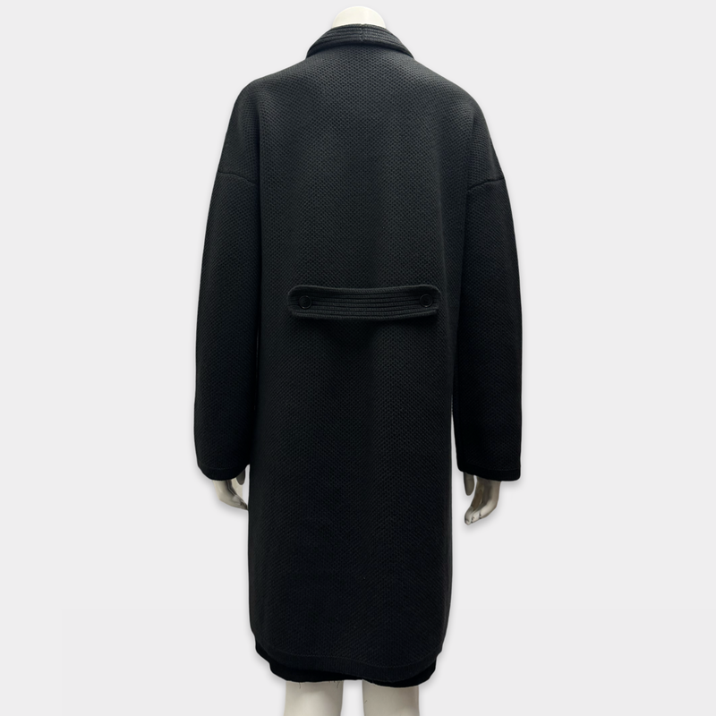 Loro Piana Women's Grey Knit Cashmere Coat