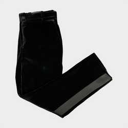 Racil women's black cotton velvet trousers